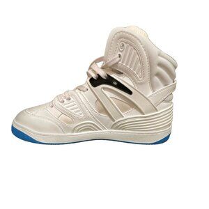Gucci Men's White Leather Basket High Top Sneakers 661301 New $990, sz 6+, 8+ 10